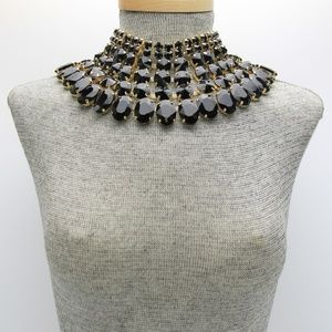 Crystal Statement Bib Necklace Set (G4SGNE2062)